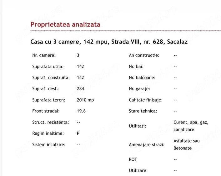 Casă cu Teren 2010 Mp în Săcălaz