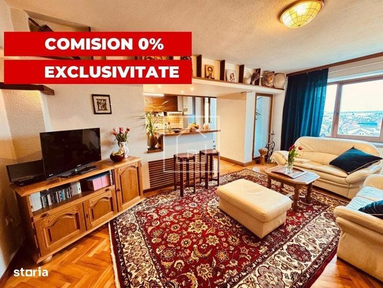 Apartament cu 4 camere decomandat, mobilat în Central
