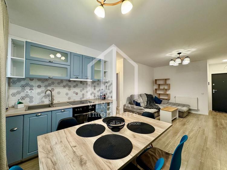 Apartament cu 3 camere semidecomandat, mobilat în Exterior Vest
