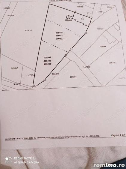 Teren de 770 mp, în Carani