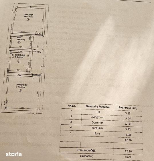 Apartament cu 2 camere decomandat în Giurgiului