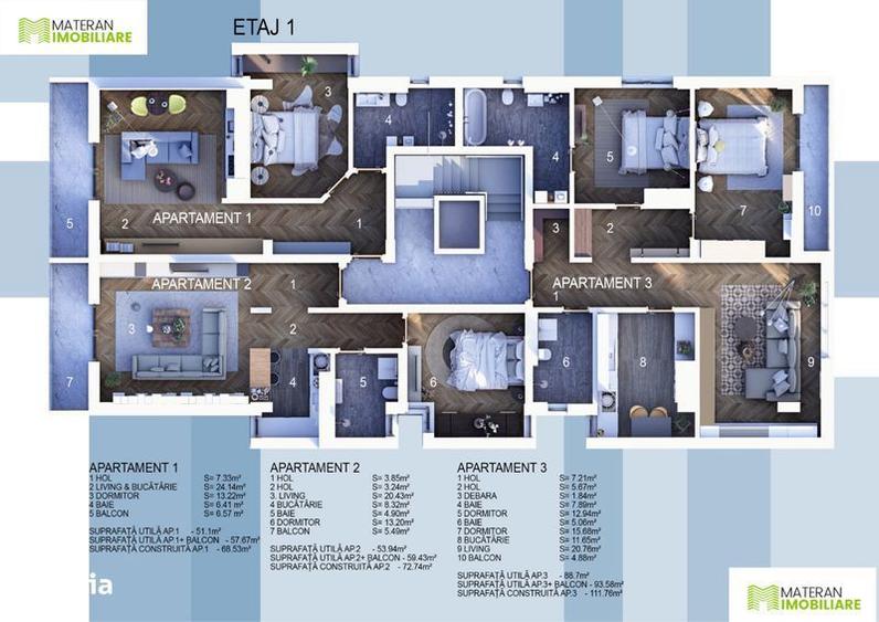 Apartament cu 2 camere în Agigea