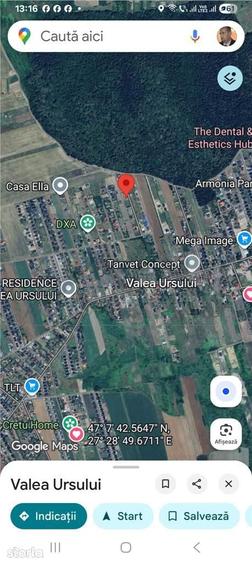 Teren de 800 mp, în Miroslava