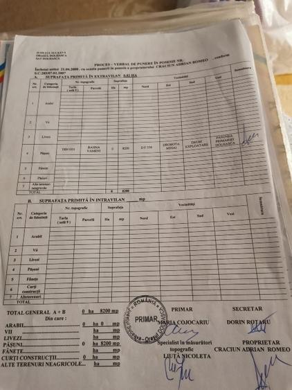 Teren extravilan de 8200 mp, în Dolheștii Mici