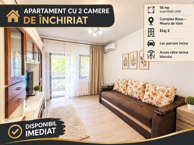 Apartament cu 2 camere semidecomandat în Moara de Vânt