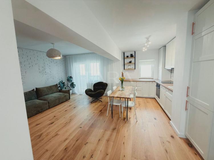 Apartament cu 3 camere semidecomandat, mobilat în Mănăștur