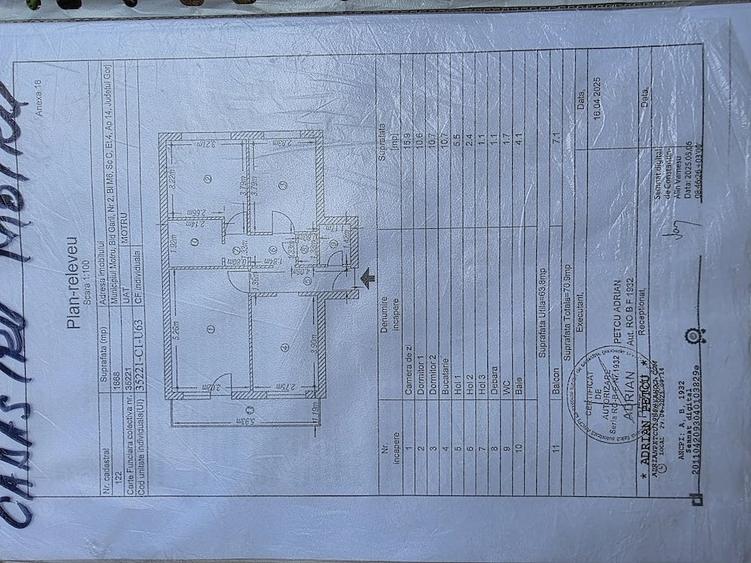Apartament cu 3 camere decomandat în Central