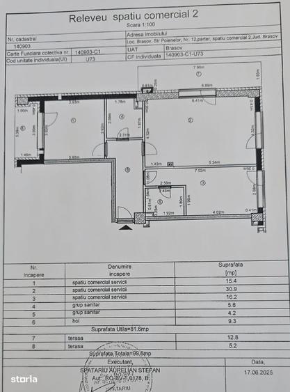 Spațiu comercial, de 81 mp, în Est