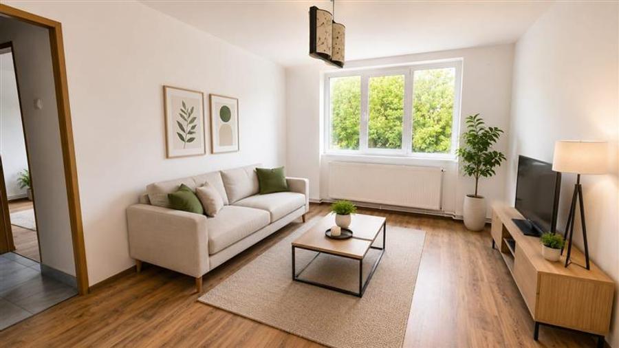 Apartament cu 2 camere semidecomandat, mobilat în Moroasa 2
