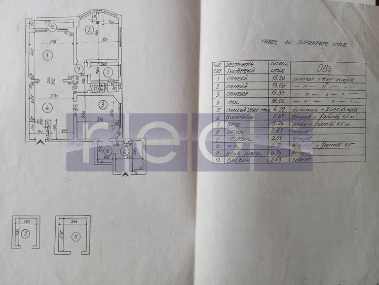 Apartament cu 4 camere circular, mobilat în Universitate