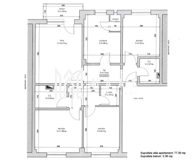 Apartament cu 4 camere decomandat în Vasile Aaron
