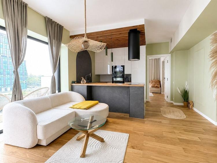 Apartament cu 2 camere semidecomandat, mobilat în Cotroceni