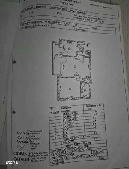 Apartament cu 2 camere semidecomandat în Țiglina 3