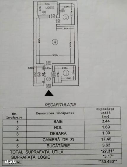 Garsoniera libera, 30mp, amenajata complet, Podul de Piatra - 2