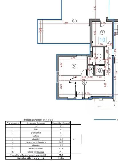 Apartament 3 Camere Bloc Nou cu Terasa 70 Mp de Vanzare, 7 Noiembrie - 5