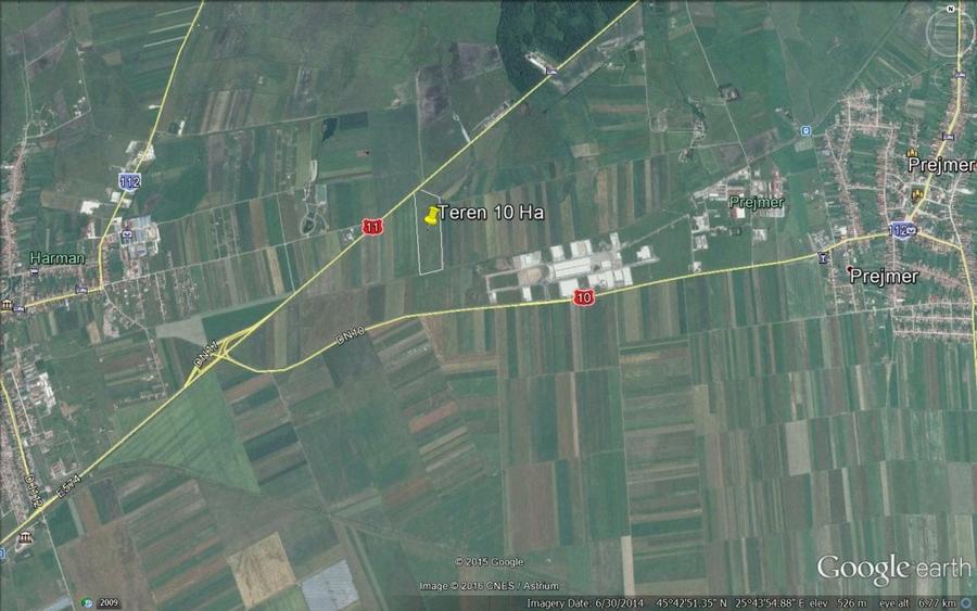 Teren Construcții intravilan de 100000 mp, în Prejmer