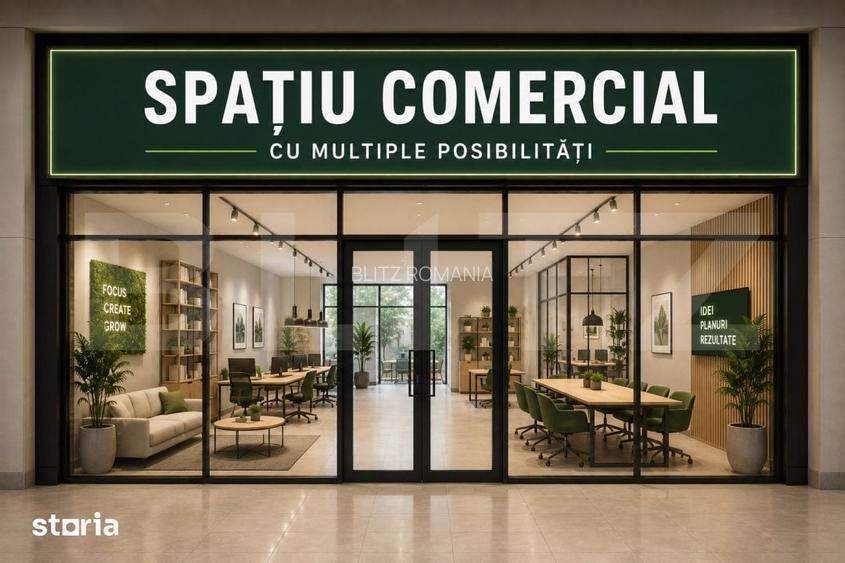 Spatiu comercial, 49 mp, zona