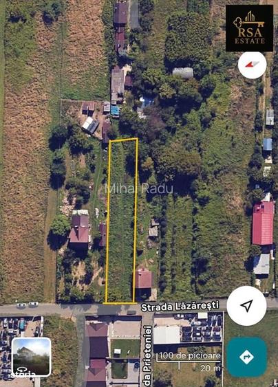 Teren intravilan de vanzare Bujoreni Lazaresti Valcea, 1200 mp, utilit