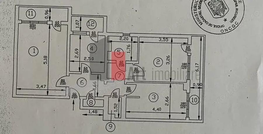 Apartament cu 3 camere decomandat în Colentina
