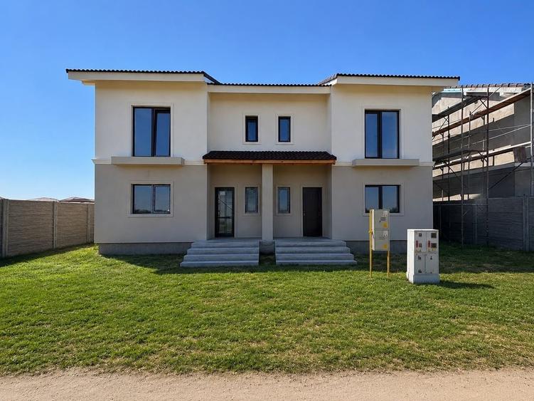 Duplex cu 4 camere cu Canalizare în Moșnița Nouă