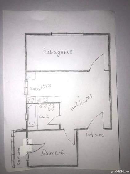Apartament cu 2 camere decomandat în Precista