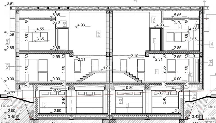 Duplex cu 4 camere cu Canalizare în Iris