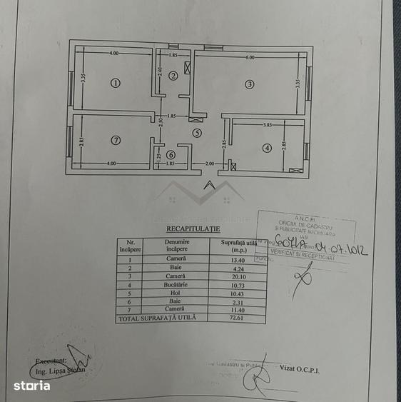 Apartament cu 3 camere decomandat în Aleea Tudor Neculai