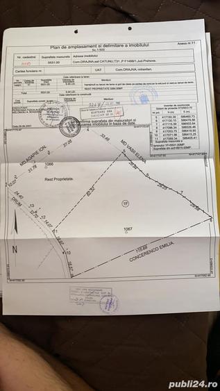 Teren de 5531 mp, în Drajna
