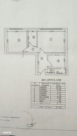 Apartament cu 2 camere semidecomandat în Vitan