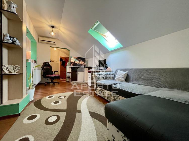 Apartament cu 2 camere semidecomandat, mobilat în Steaua