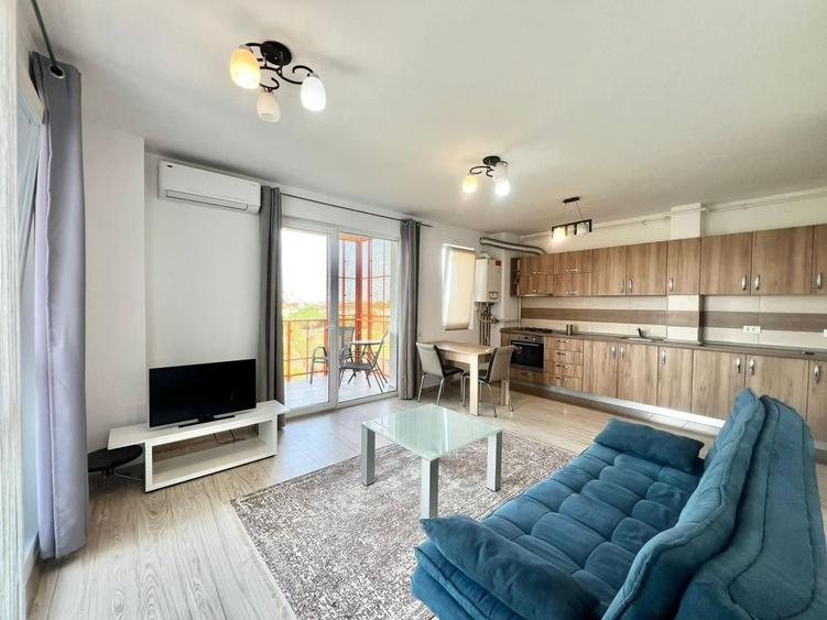 Apartament cu 2 camere semidecomandat, mobilat în Buziașului