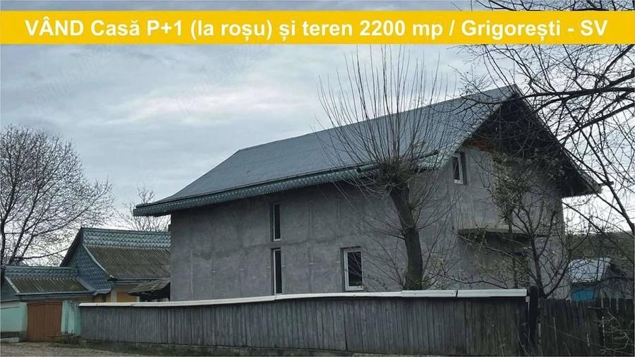 Casă cu 2 camere cu Teren 2200 Mp în Grigorești