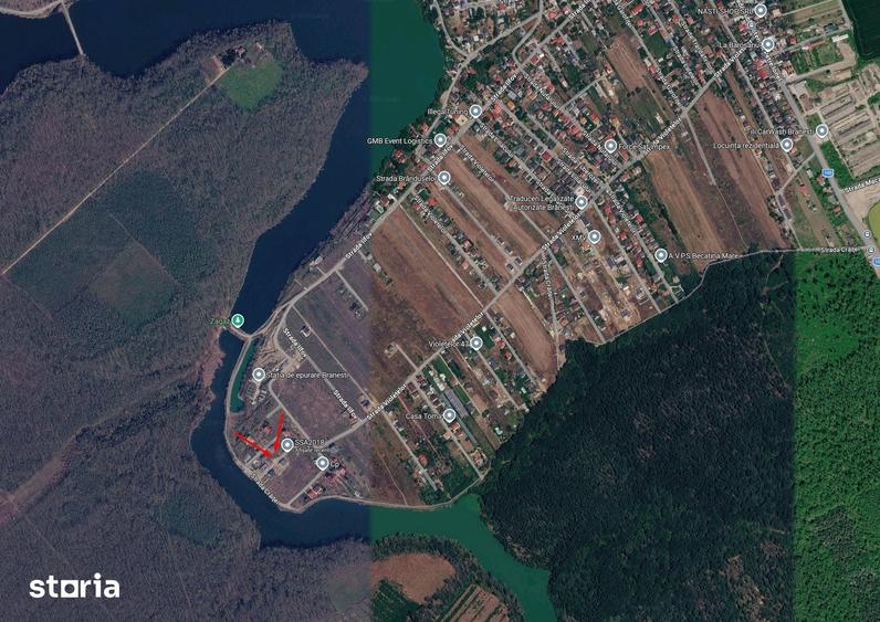 Teren de 664 mp, în Brănești