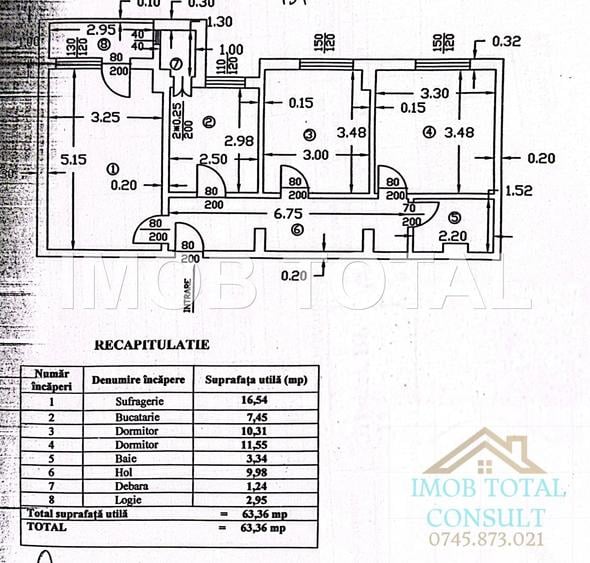 Apartament 3 camere Ultracentral etaj 7/10 - 7