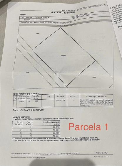 Teren de 750 mp, în Șura Mare