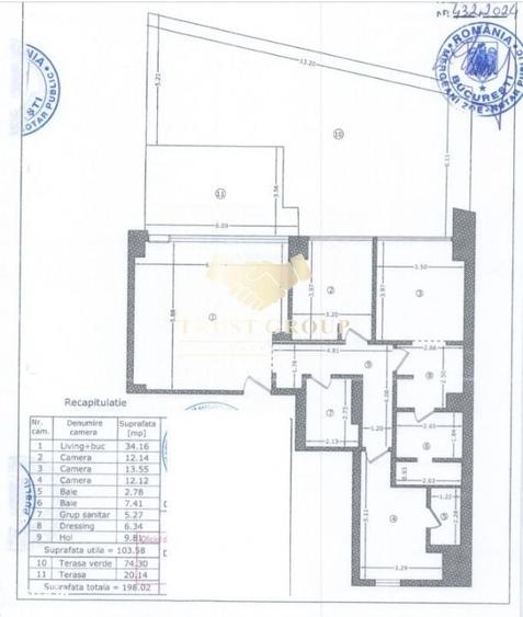 Apartament premium cu gradina proprie | 198,02 mp total | Strada Venez - 7