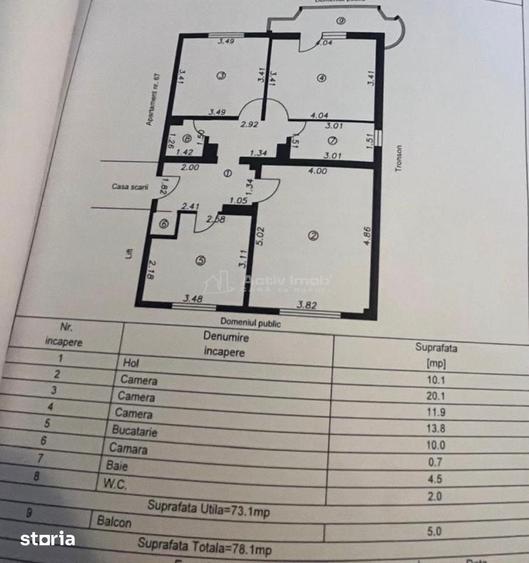 Apartament 3 cam 78mp M20 BKO - 9