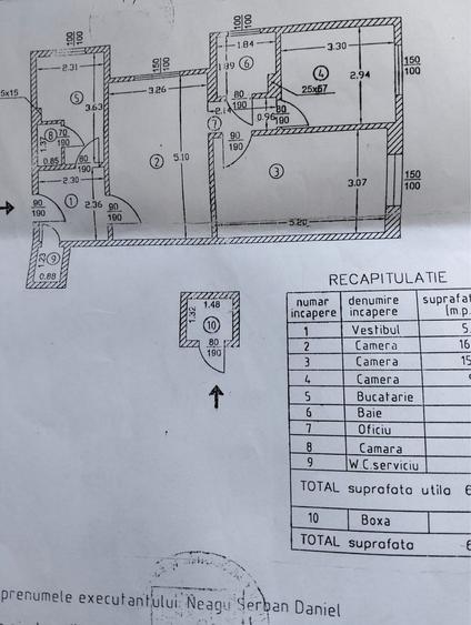 Apartament cu 3 camere decomandat în Primăverii