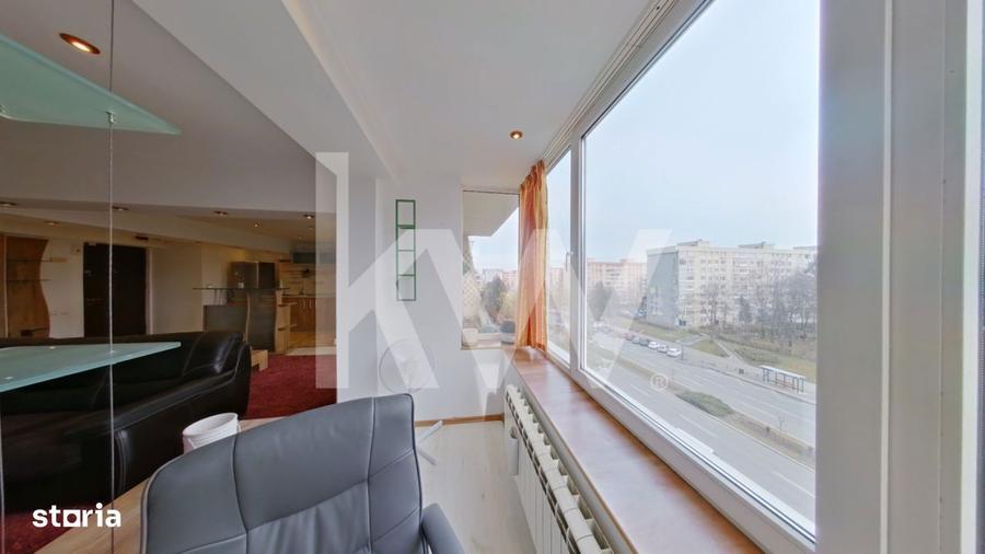 Apartament cu 2 camere semidecomandat, mobilat în Sud