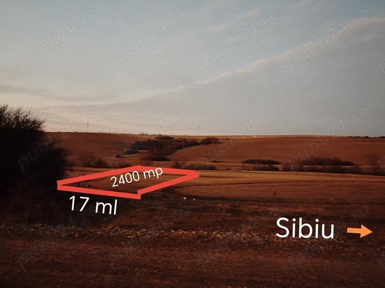 Teren de 2400 mp, în Șura Mică