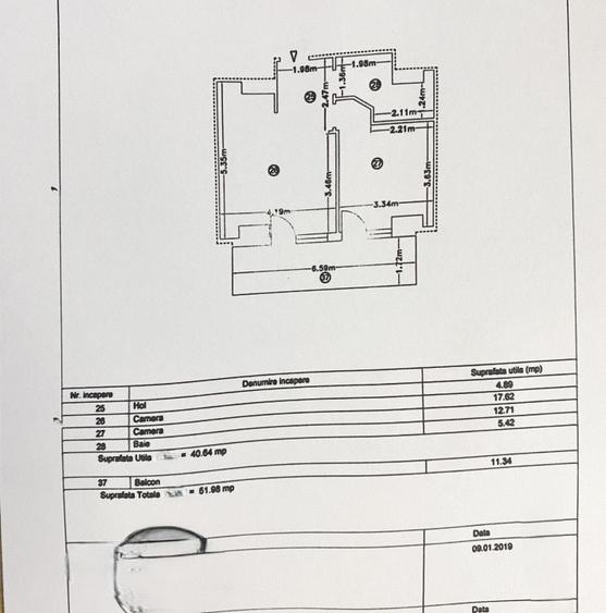 Apartament cu 2 camere decomandat, mobilat în Mamaia
