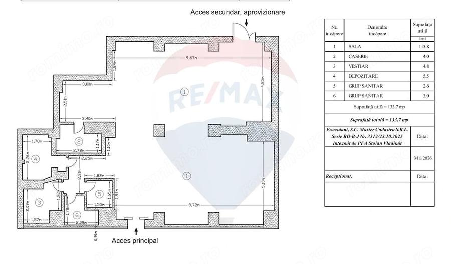 Spațiu comercial, de 134 mp, în Brâncoveanu