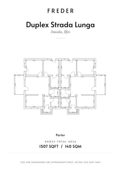 Duplex cu 3 camere cu Canalizare în Dascălu