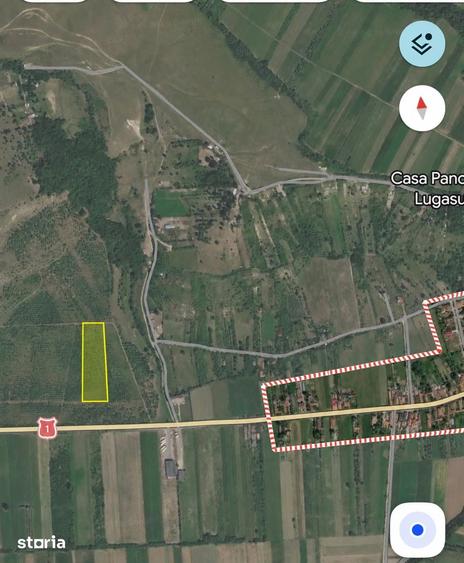 Teren de 10052 mp, în Lugașu de Jos