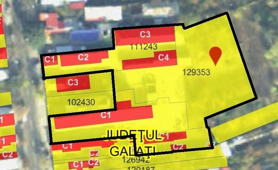 Teren Construcții intravilan de 4893 mp, în Central
