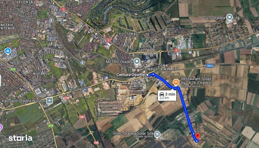 Teren de 764 mp, în Oșorhei