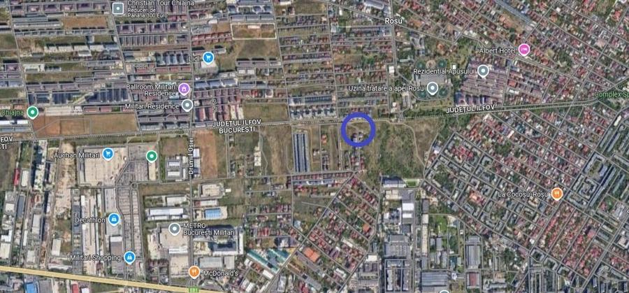 Teren Construcții intravilan de 520 mp, în Militari