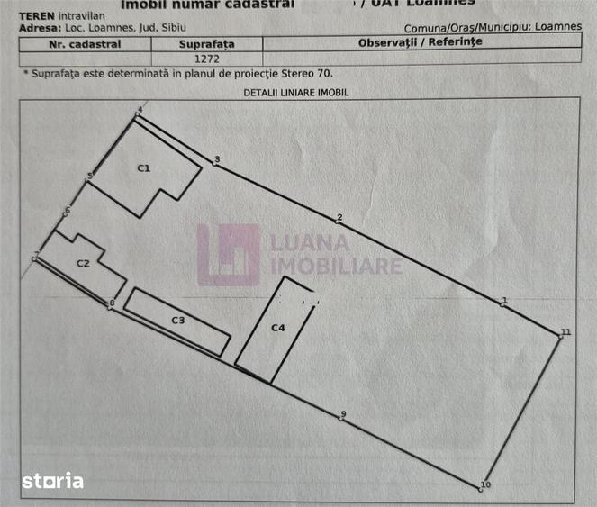 Casă cu 4 camere cu Teren 1272 Mp în Loamneș