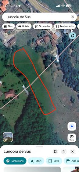 Teren de 3000 mp, în Luncoiu de Sus