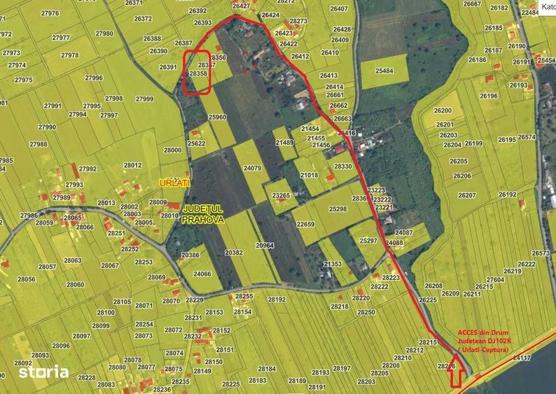 TEREN INTRAVILAN ORAS URLATI str. MARUNTIS - 1